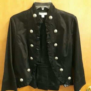 Uniform Black Military Inspired Jacket Size S